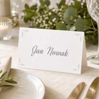 Personalizowana winietka z motywem roślinnym